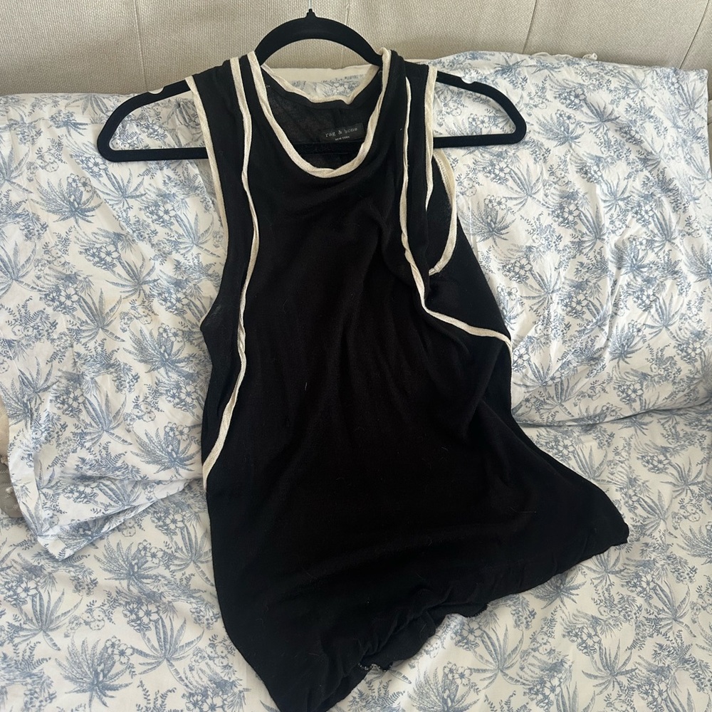 Rag + Bone sheer black top